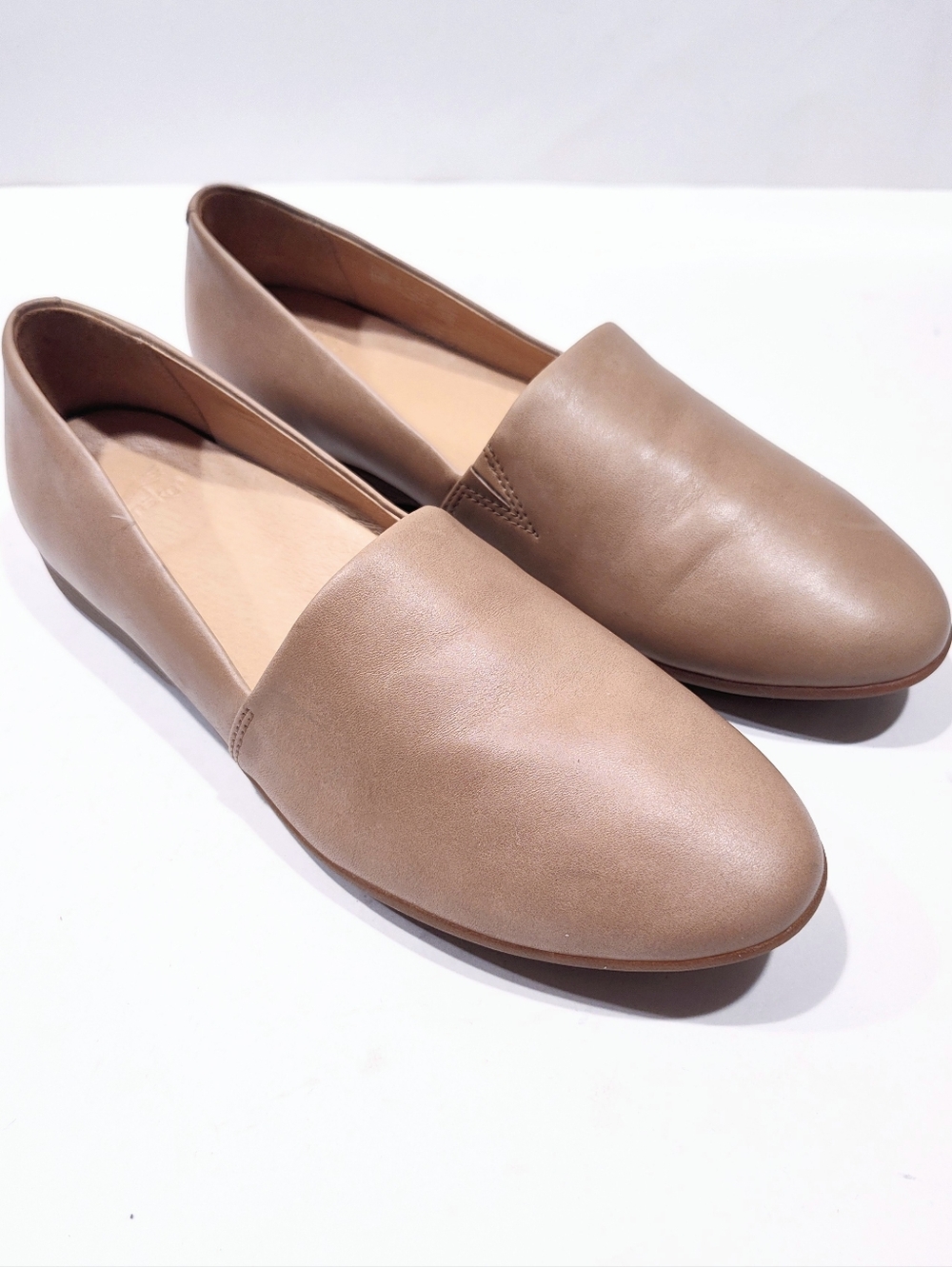 Dansko Larisa Leather Flats Tan Burnished Nappa Shoes Women's 41 EU 10.5-11 US